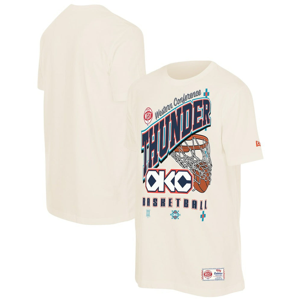 New Era Oklahoma City Thunder Oversized City Edition Remix Vintage T-Shirt Cream