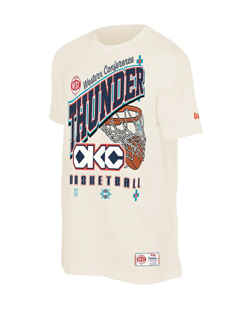 New Era Oklahoma City Thunder Oversized City Edition Remix Vintage T-Shirt Cream