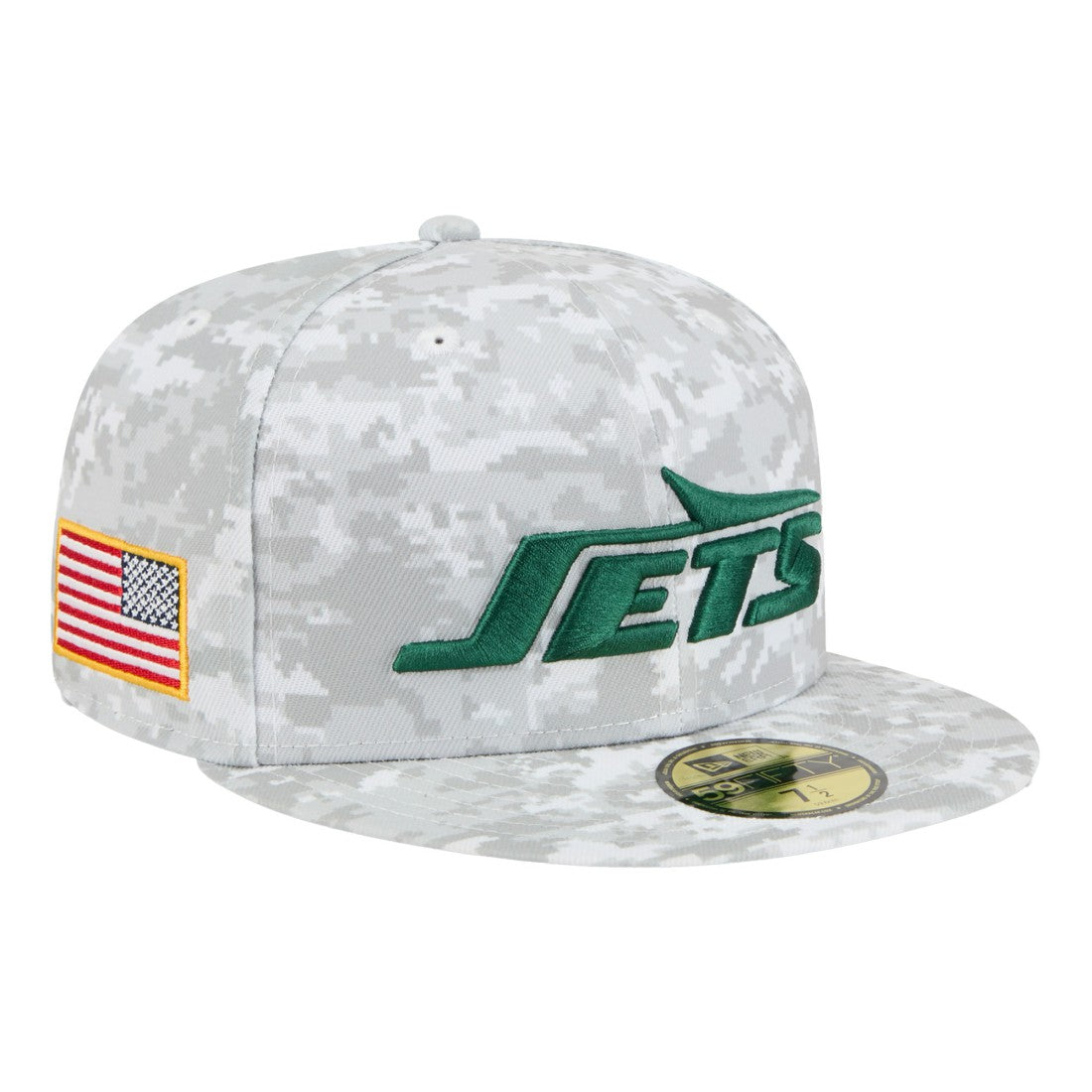 New York Jets New Era 2025 Salute to Service Fan Pack 59FIFTY Fitted Hat - White - NFL