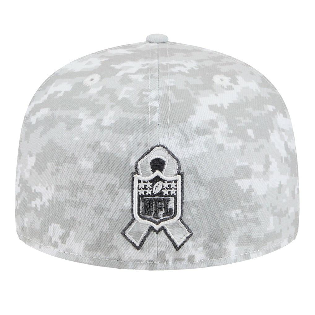 Philadelphia Eagles New Era 2025 Salute to Service Fan Pack 59FIFTY Fitted Hat - White - NFL