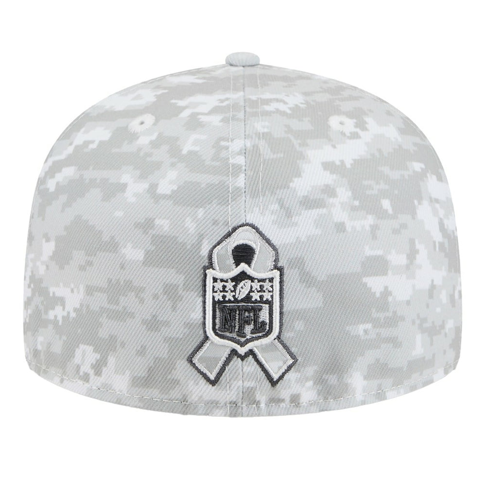 Philadelphia Eagles New Era 2025 Salute to Service Fan Pack 59FIFTY Fitted Hat - White - NFL