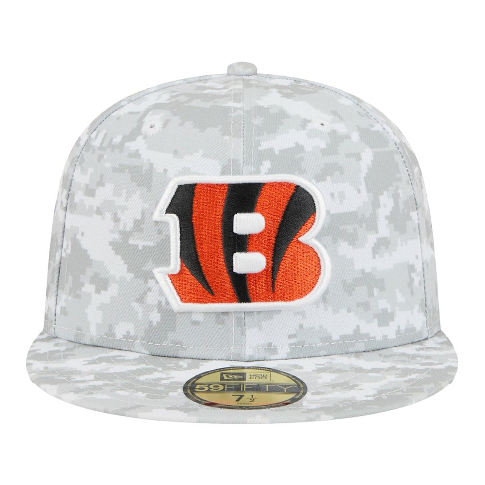 Cincinnati Bengals New Era 2025 Salute to Service Fan Pack 59FIFTY Fitted Hat - White - NFL