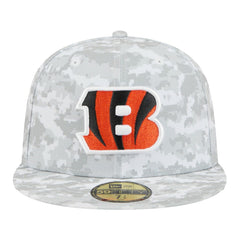 Cincinnati Bengals New Era 2025 Salute to Service Fan Pack 59FIFTY Fitted Hat - White - NFL