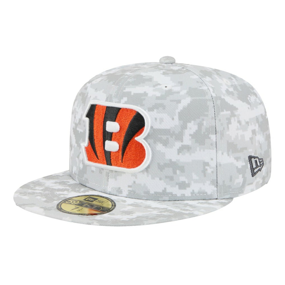 Cincinnati Bengals New Era 2025 Salute to Service Fan Pack 59FIFTY Fitted Hat - White - NFL