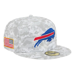 Buffalo Bills New Era 2025 Salute to Service Fan Pack 59FIFTY Fitted Hat - White - NFL