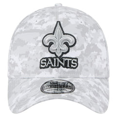 New Orleans Saints New Era 2025 Salute to Service Digital Camo Fan Pack 39THIRTY Flex Hat - White - NFL