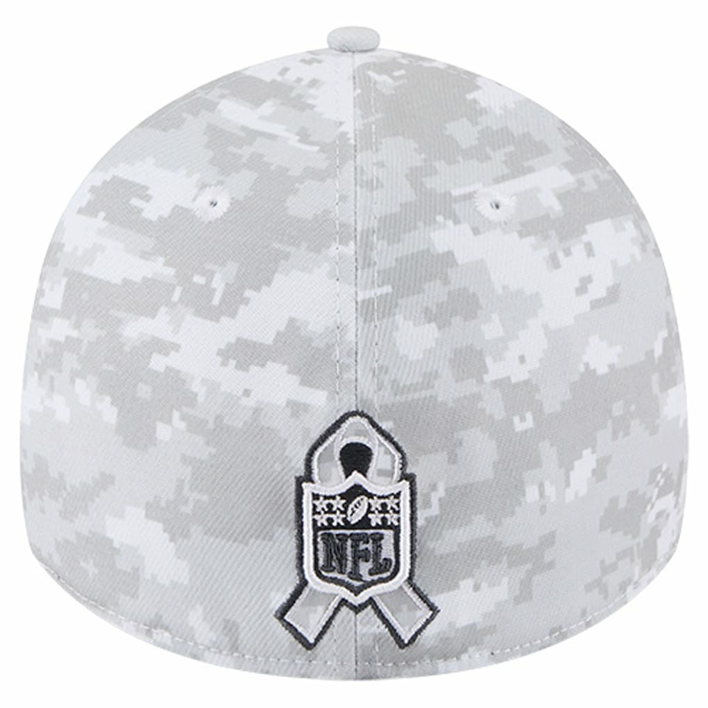 New Orleans Saints New Era 2025 Salute to Service Digital Camo Fan Pack 39THIRTY Flex Hat - White - NFL