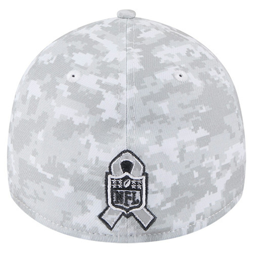 New York Jets New Era 2025 Salute to Service Digital Camo Fan Pack 39THIRTY Flex Hat - White - NFL