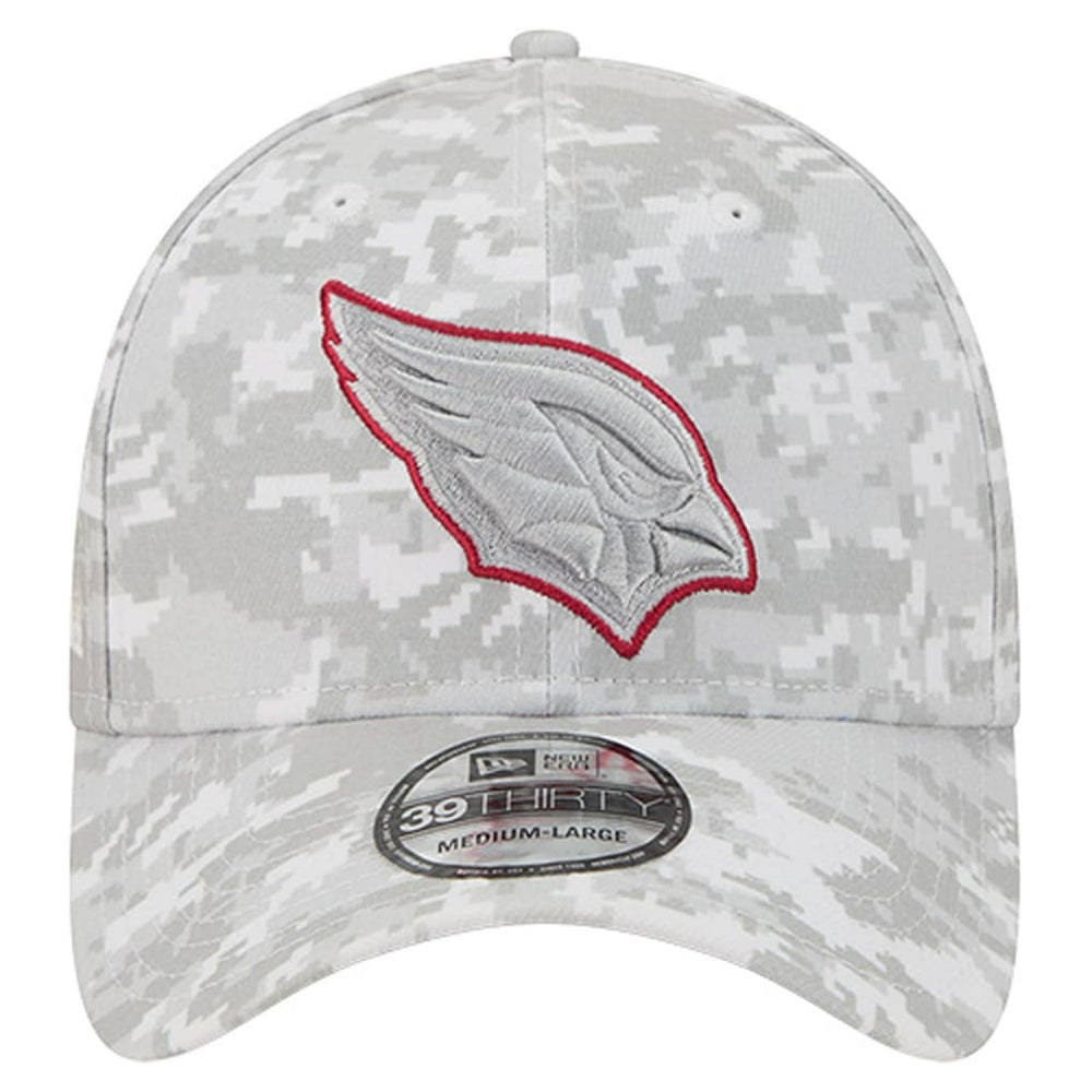 Arizona Cardinals New Era 2025 Salute to Service Digital Camo Fan Pack 39THIRTY Flex Hat - White - NFL