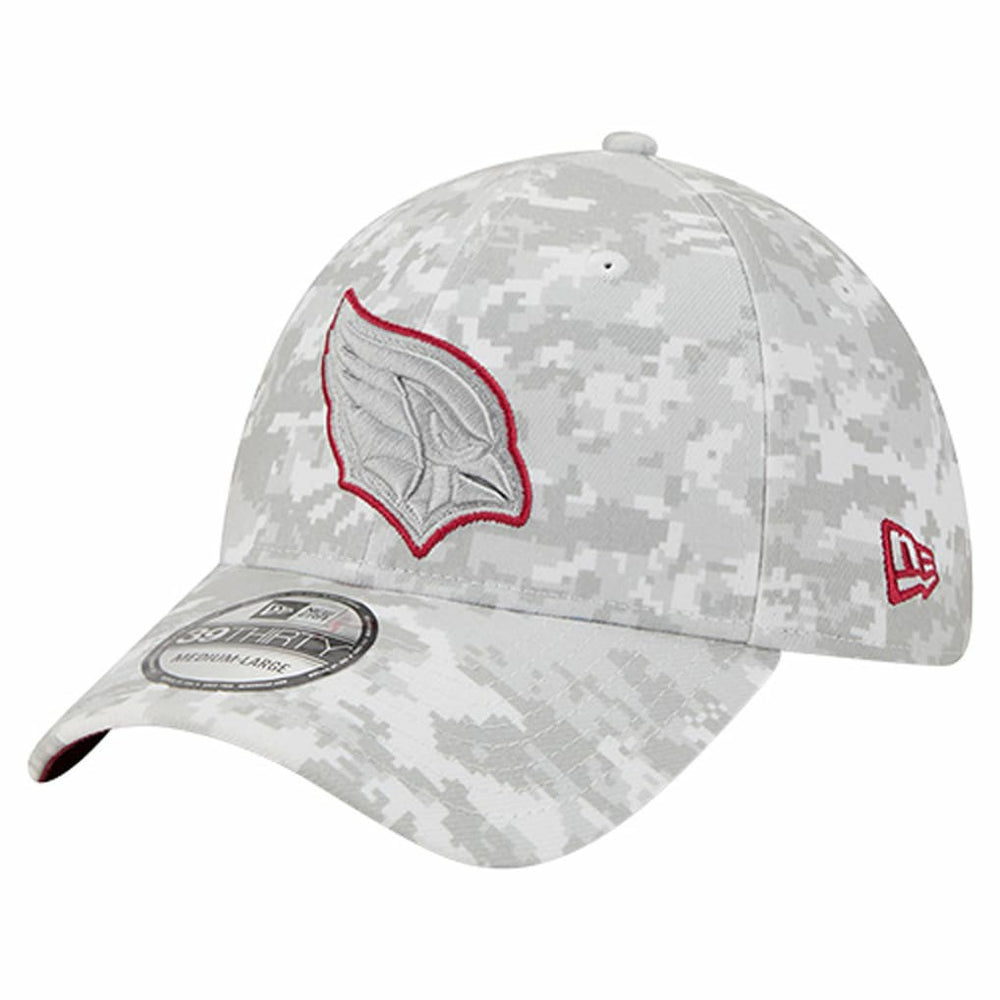 Arizona Cardinals New Era 2025 Salute to Service Digital Camo Fan Pack 39THIRTY Flex Hat - White - NFL