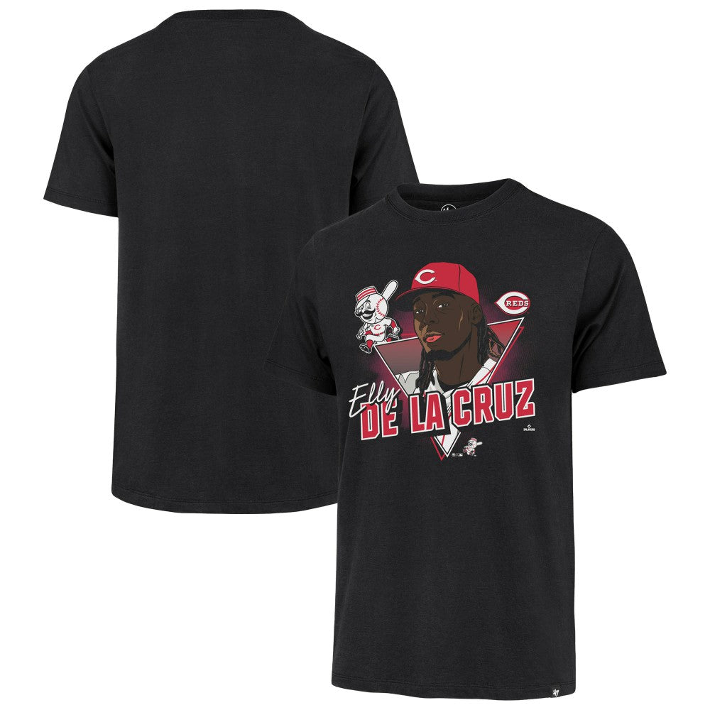 Elly De La Cruz Cincinnati Reds '47 Player Caricature Franklin T-Shirt Outlet