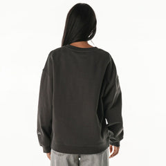 Baltimore Ravens The Wild Collective Women's Rock Crystal Oversized Crewneck Sweatshirt - Charcoal - NFL