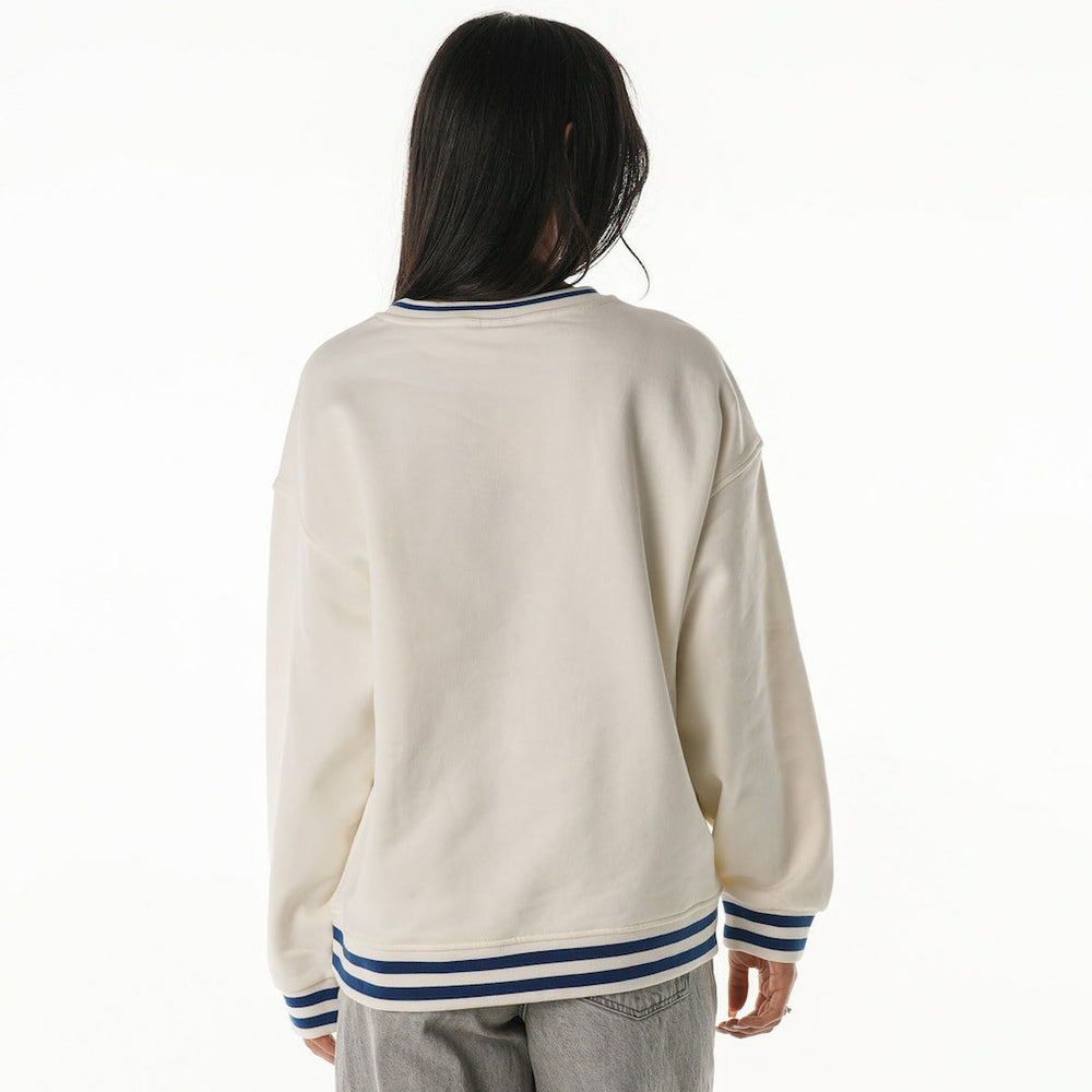 Buffalo Bills The Wild Collective Women's Oversized Vintage French Terry Sweatshirt - Cream - NFL