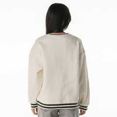 Green Bay Packers The Wild Collective Women's Oversized Vintage French Terry Sweatshirt - Cream - NFL