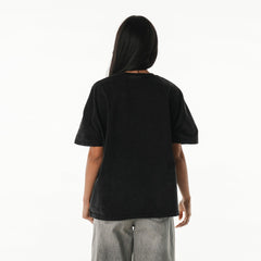 Detroit Lions The Wild Collective Women's Oversized Laurel Graphic Dolman T-Shirt - Black - NFL