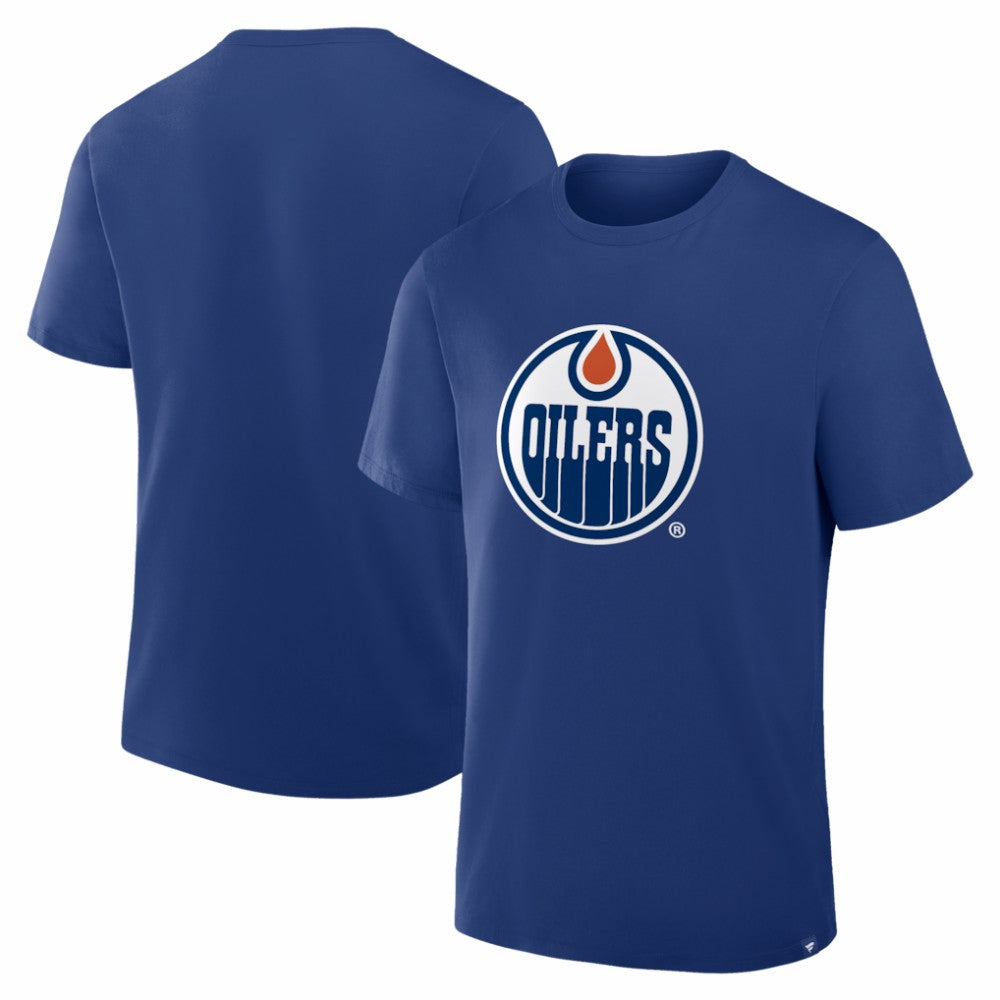 Edmonton Oilers Fanatics Essential Legacy T-Shirt - Royal | Fanatics on sale