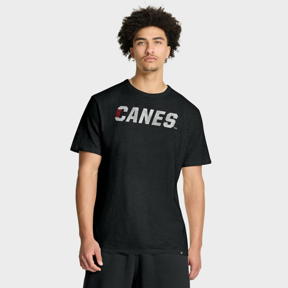 Carolina Hurricanes Fanatics Play Distressed Wordmark Stadium Slub T-Shirt - Black | Fanatics Clearance