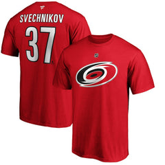 Andrei Svechnikov Carolina Hurricanes Fanatics Authentic Stack Name & Number T-Shirt - Red | Fanatics sale
