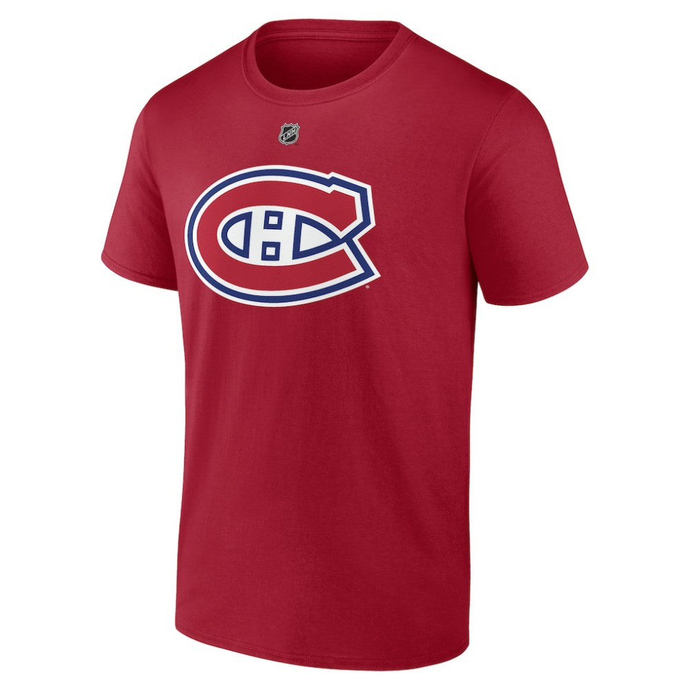 Cole Caufield Montreal Canadiens Fanatics Authentic Stack Name & Number T-Shirt - Red | Fanatics sale