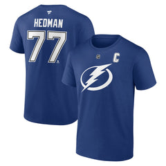 Victor Hedman Tampa Bay Lightning Fanatics Authentic Stack Name & Number T-Shirt - Blue | Fanatics discount