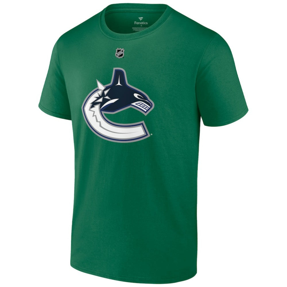 Brock Boeser Vancouver Canucks Fanatics Authentic Stack Name & Number T-Shirt - Green | Fanatics Clearance