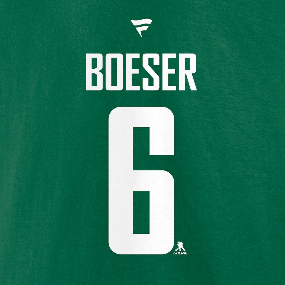 Brock Boeser Vancouver Canucks Fanatics Authentic Stack Name & Number T-Shirt - Green | Fanatics Clearance