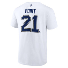 Brayden Point Tampa Bay Lightning Fanatics Authentic Stack Name & Number T-Shirt - White | Fanatics Clearance