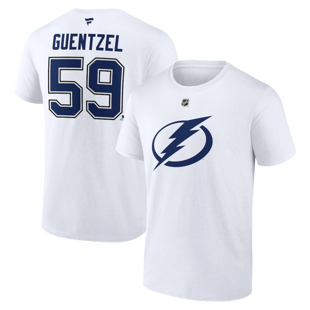 Jake Guentzel Tampa Bay Lightning Fanatics Authentic Stack Name & Number T-Shirt - White | Fanatics near me