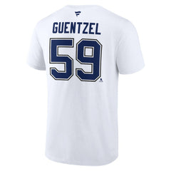 Jake Guentzel Tampa Bay Lightning Fanatics Authentic Stack Name & Number T-Shirt - White | Fanatics near me