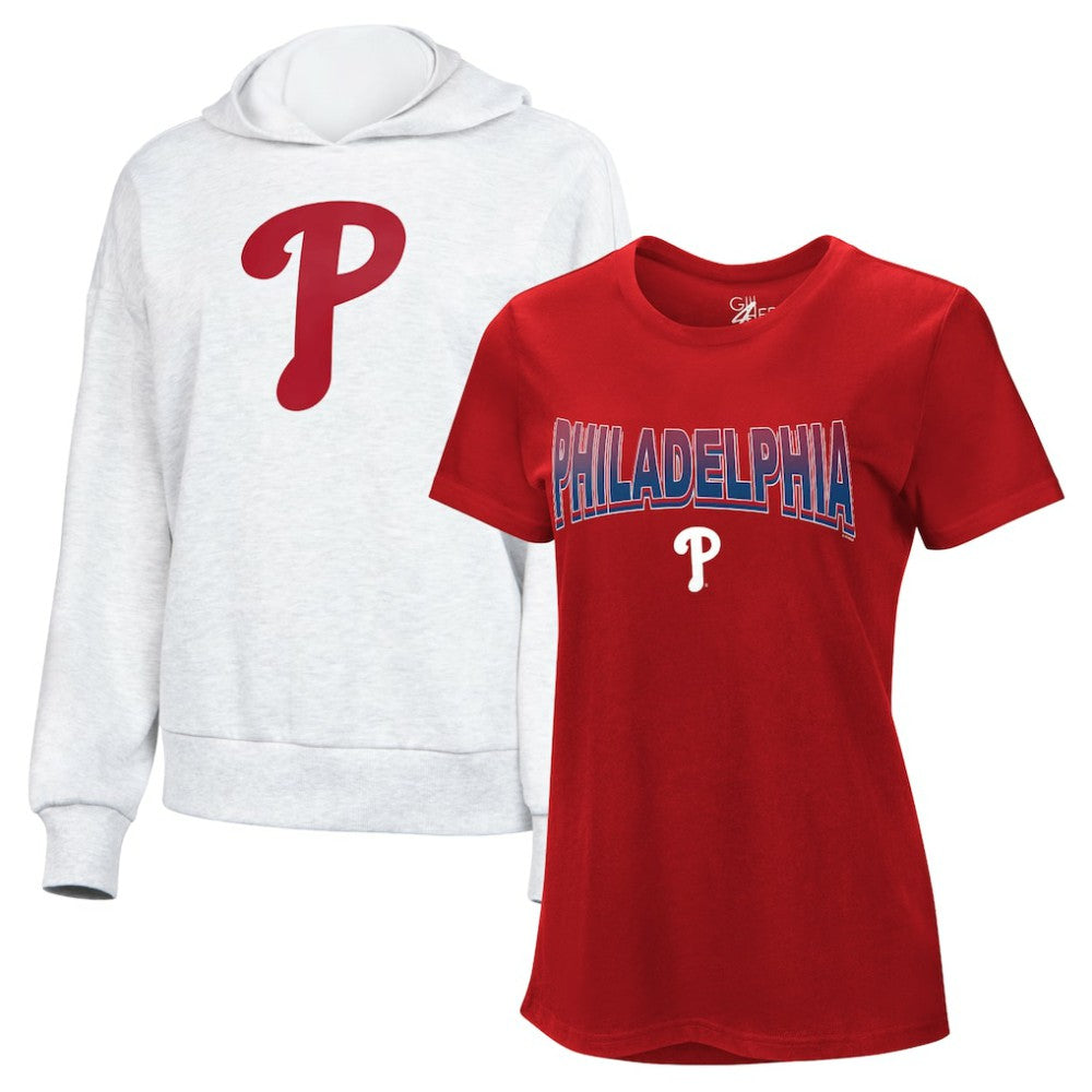 Philadelphia Phillies G-III 4Her by Carl Banks Women's T-Shirt and Hoodie Combo Pack Online