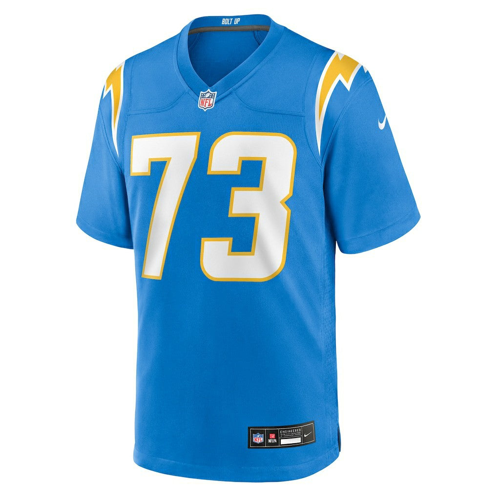 Mekhi Becton Los Angeles Chargers Team Game Jersey - Powder Blue - Nike