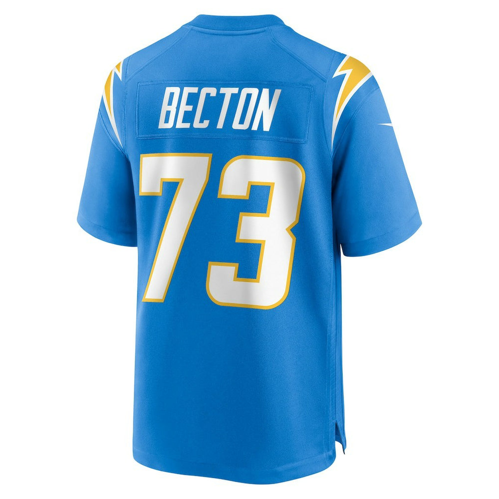 Mekhi Becton Los Angeles Chargers Team Game Jersey - Powder Blue - Nike