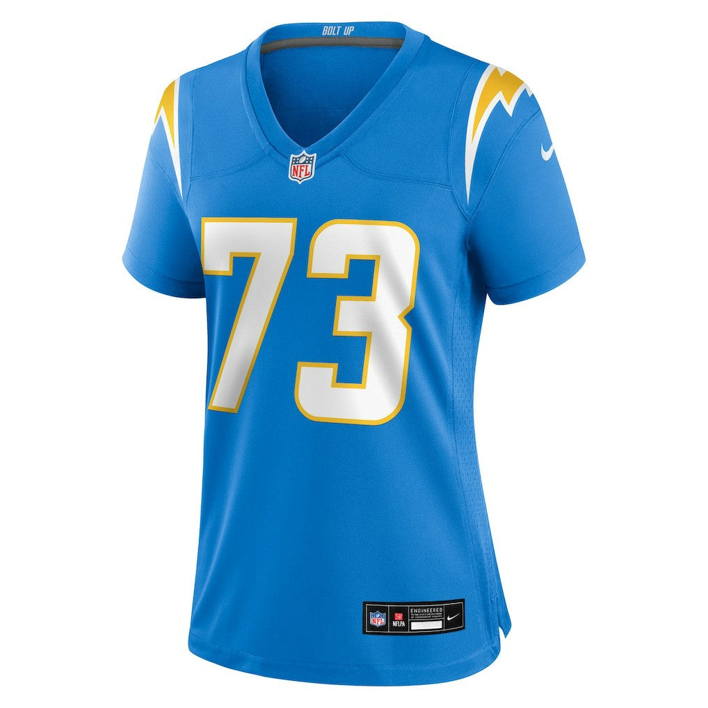 Mekhi Becton Los Angeles Chargers Women's Team Game Jersey - Powder Blue - Nike