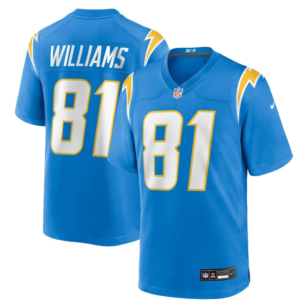 Mike Williams Los Angeles Chargers Team Game Jersey - Powder Blue - Nike