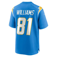 Mike Williams Los Angeles Chargers Team Game Jersey - Powder Blue - Nike