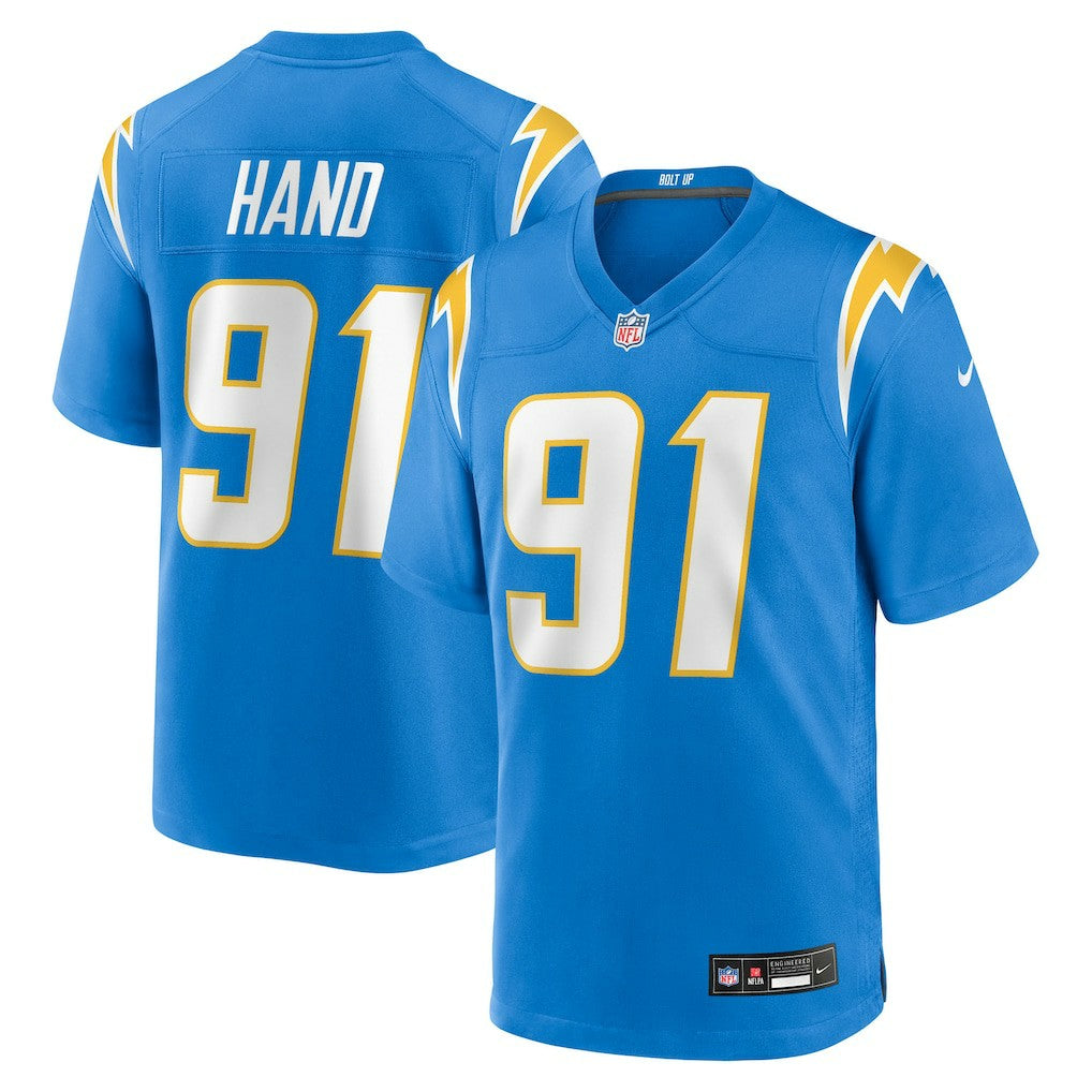Da'Shawn Hand Los Angeles Chargers Team Game Jersey - Powder Blue - Nike
