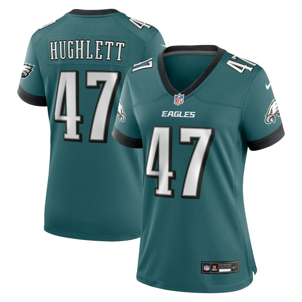 Charley Hughlett Philadelphia Eagles Women's Team Game Jersey - Midnight Green - Nike