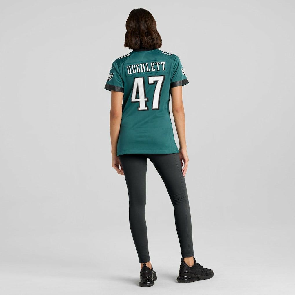 Charley Hughlett Philadelphia Eagles Women's Team Game Jersey - Midnight Green - Nike