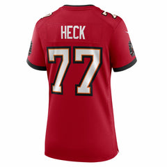 Charlie Heck Tampa Bay Buccaneers Women's Team Game Jersey - Red - Nike