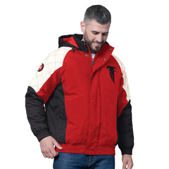 Atlanta Falcons Starter Oxford Crinkle Full-Snap Hoodie Jacket - Red - NFL