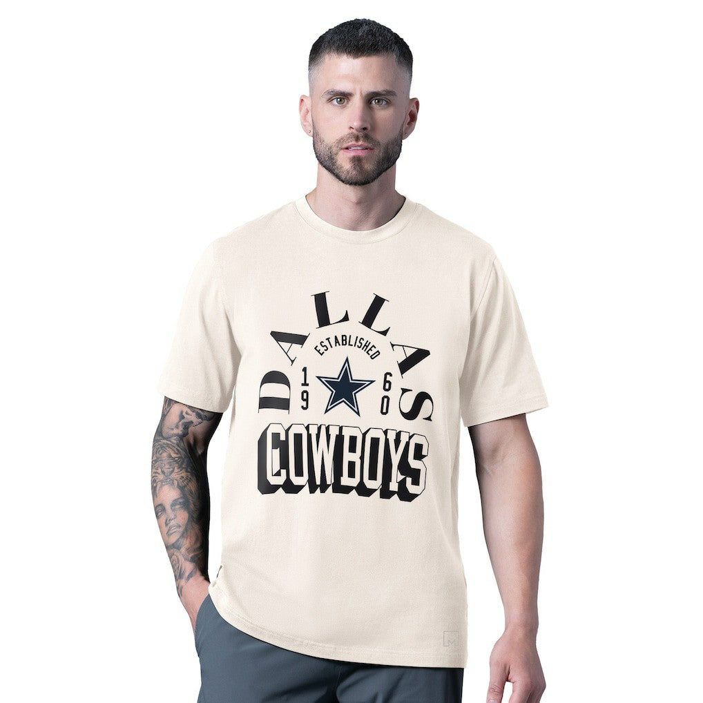 Dallas Cowboys MSX by Michael Strahan Whiteout Vintage T-Shirt - White - NFL