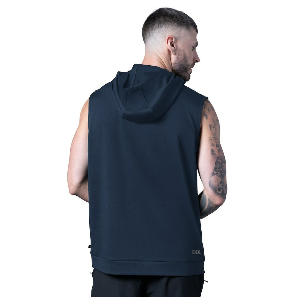 Dallas Cowboys MSX by Michael Strahan Tri-Blend Rebound Sleeveless Hoodie - Navy - NFL