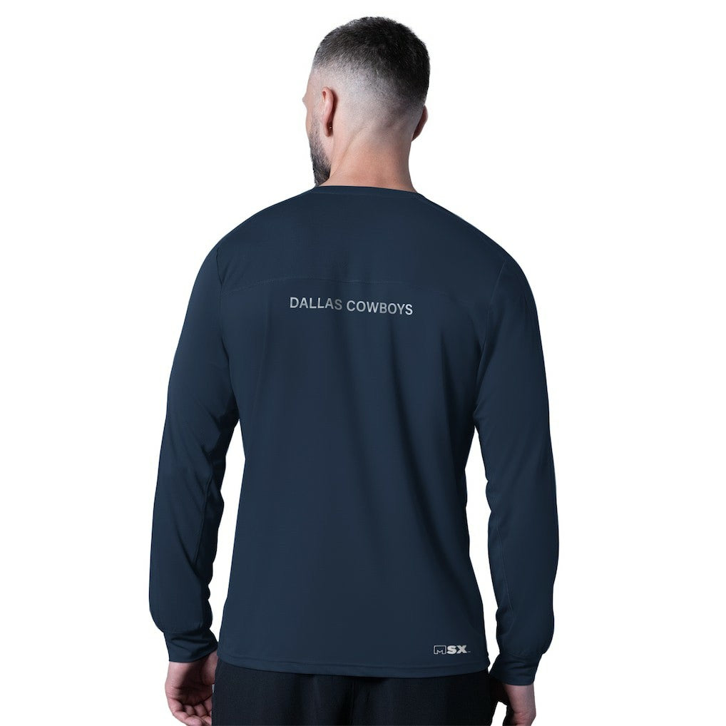 Dallas Cowboys MSX by Michael Strahan Forward Long-Sleeve T-Shirt - Navy - NFL