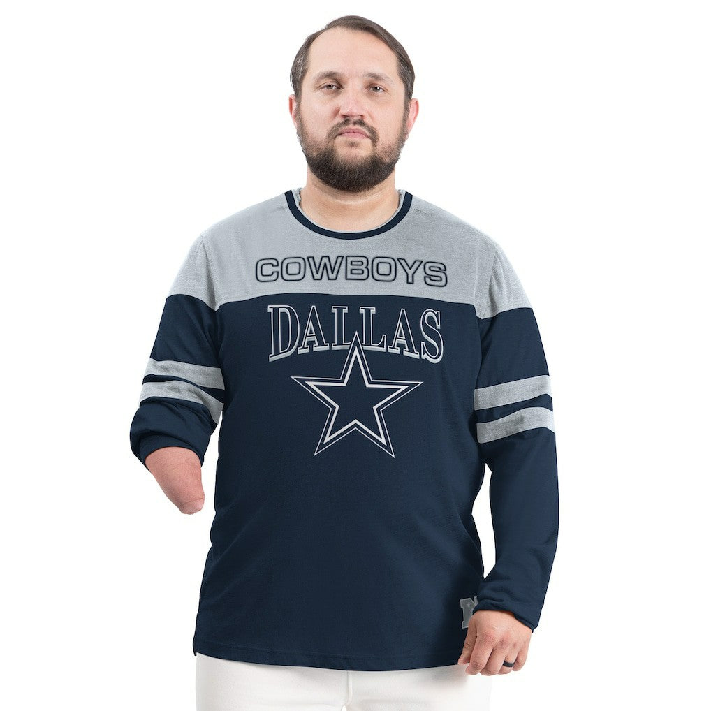 Dallas Cowboys G-III Sports by Carl Banks Adaptive Outlast Long Sleeve T-Shirt - Navy/Silver - NFL