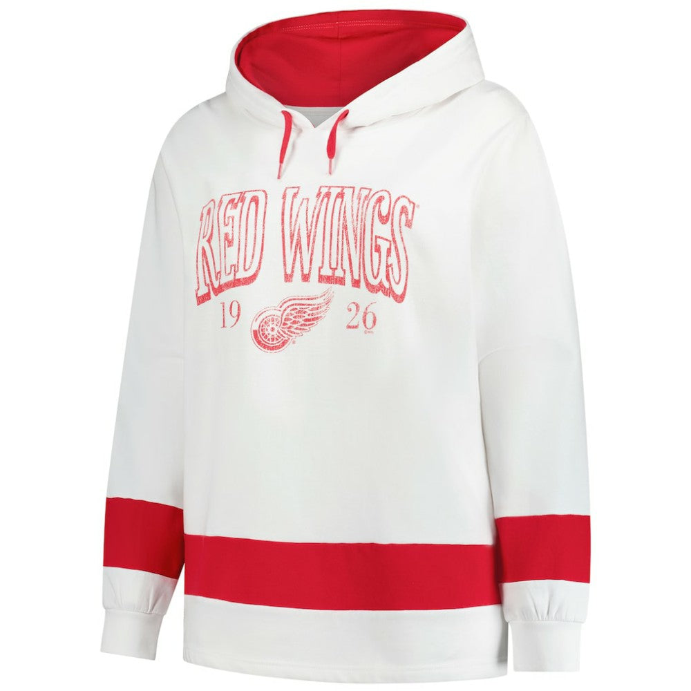 Detroit Red Wings Profile Women's Plus Size Hoodie - White | NHL near me