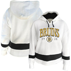 Boston Bruins Profile Women's Plus Size Hoodie - White | NHL near me