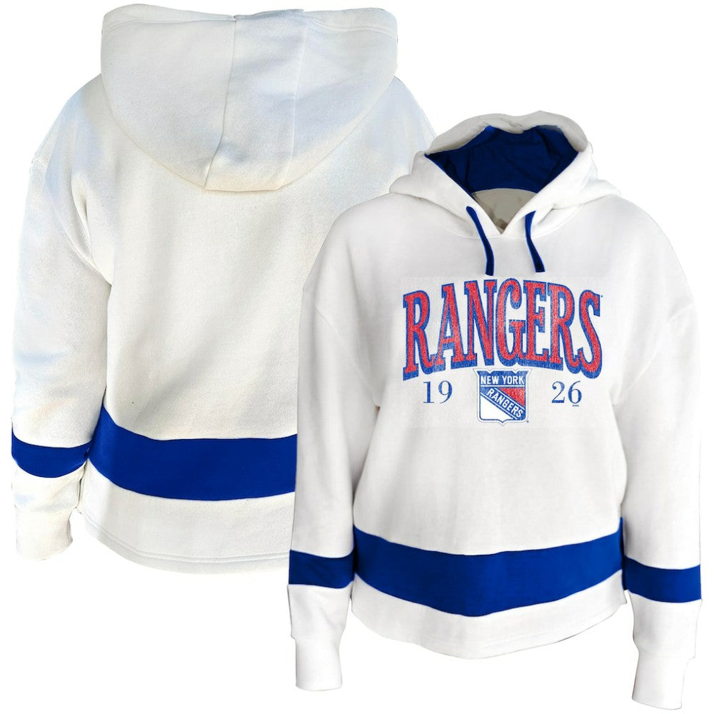New York Rangers Profile Women's Plus Size Hoodie - White | NHL online