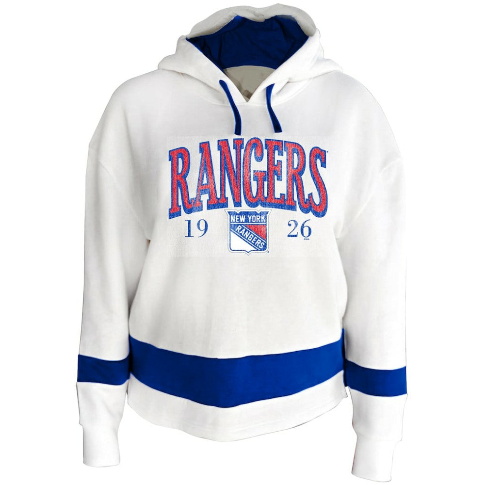 New York Rangers Profile Women's Plus Size Hoodie - White | NHL online