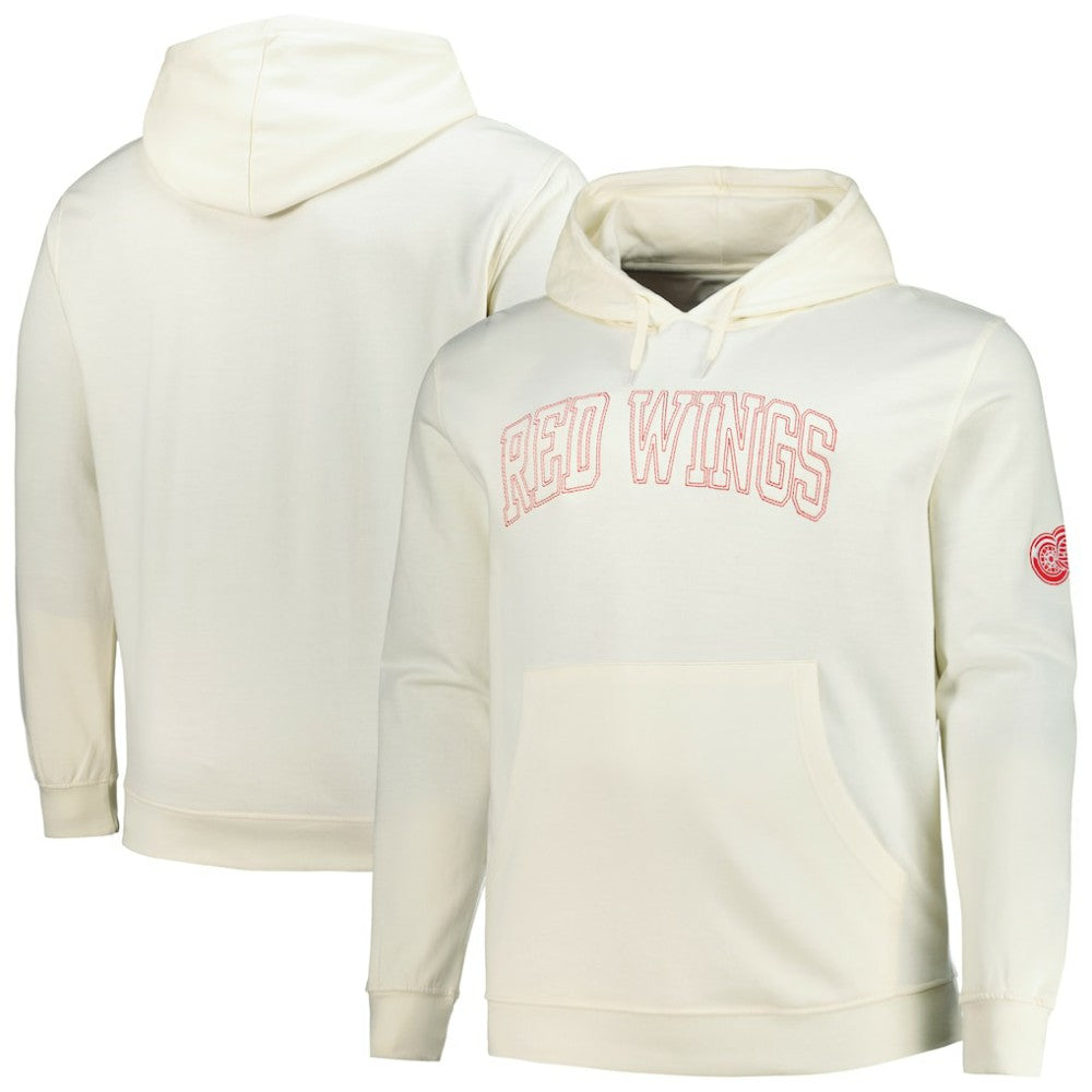 Detroit Red Wings Fanatics Big &Tall Stitch Hoodie - Cream | Fanatics Clearance