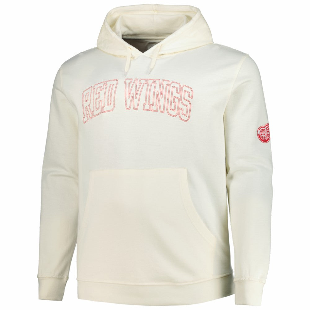 Detroit Red Wings Fanatics Big &Tall Stitch Hoodie - Cream | Fanatics Clearance